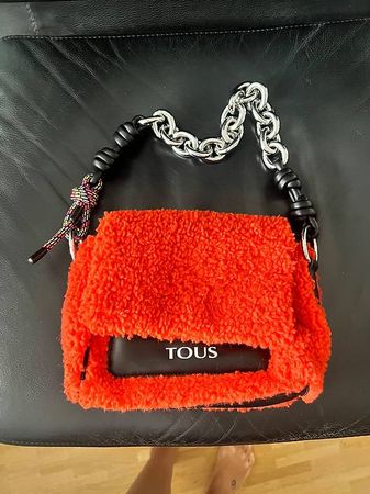 Tous Tasche in Teddy-Optik orange