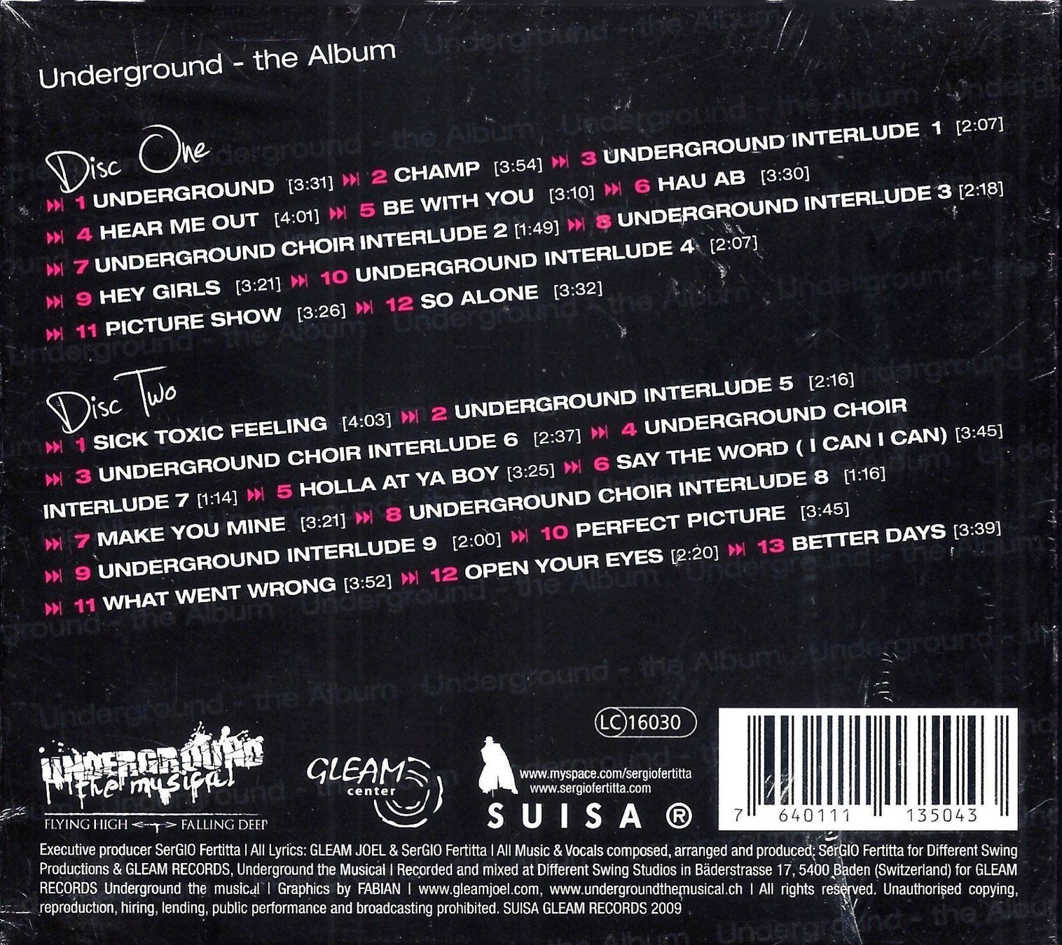 CDs: Musical UNDERGROUND FLYING HIGH FALLING DEEP Swiss 2CD neu – Gebraucht aus Kandergrund von Sososo 1