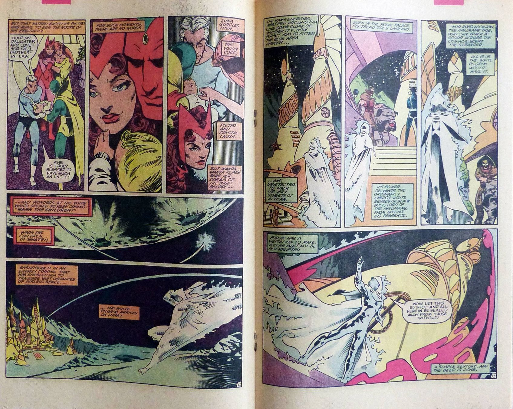 Comics: VISION & THE SCARLET WITCH COMPLETE 4 PART SERIE MARVEL 1982 – Gebraucht aus Lugano von YouWantUS 9