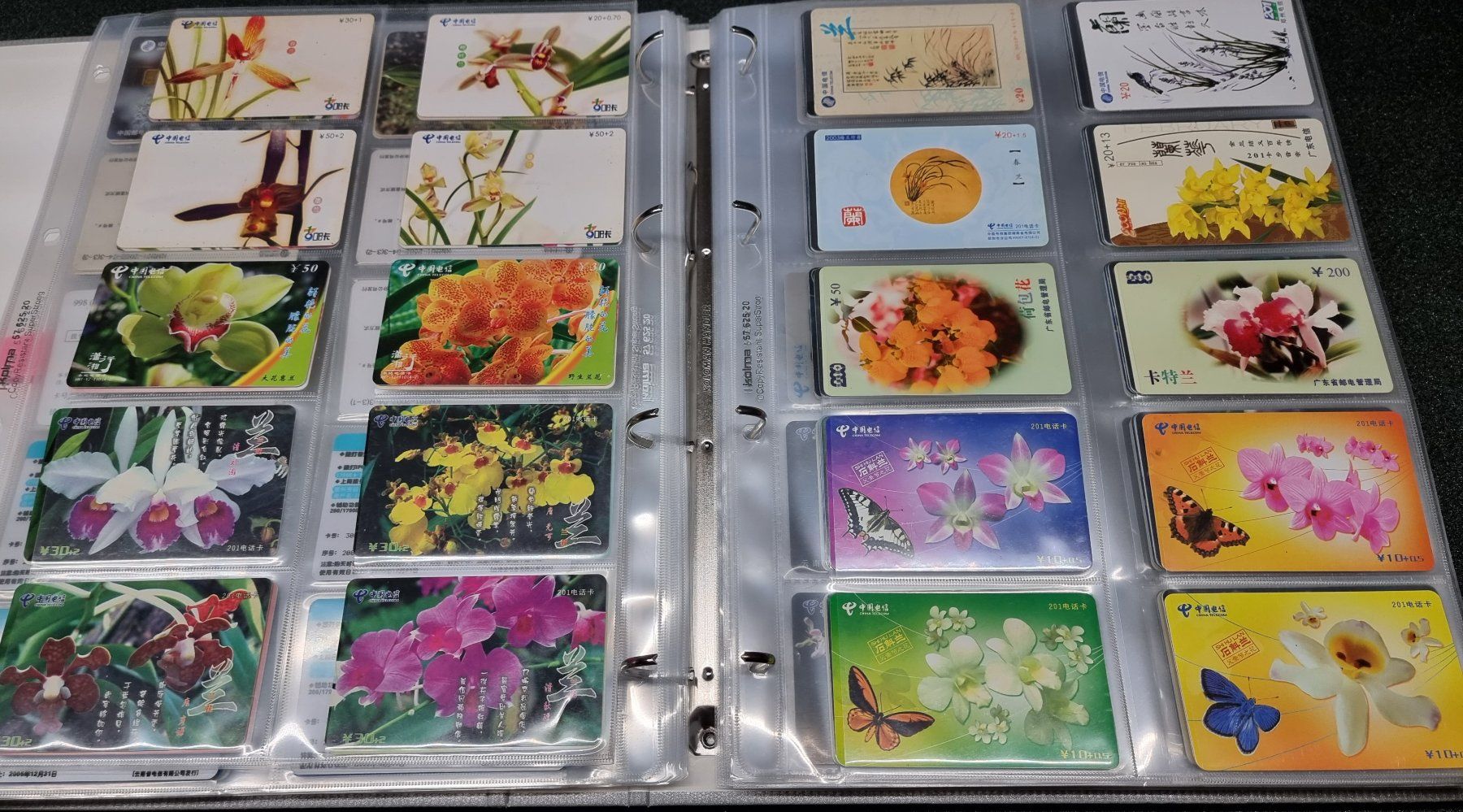 Album: Album 3 silber Telefonkarten Orchideen – Usato da Lostorf venduto da Dalbi 3