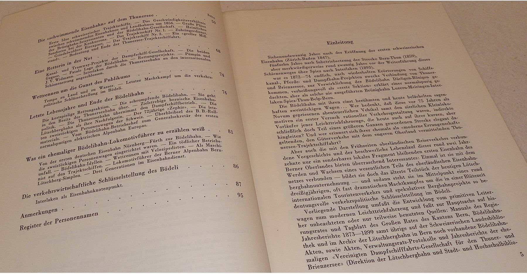 Libri: DIE ERSTE EISENBAHN DES BERNER OBERLANDES   F.A. Volmar 1946 – Usato da Hätzingen venduto da memory-lane 3