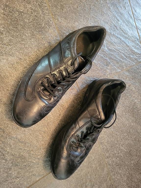 Herrenschuhe: Lederschuhe Geox mit Lüftung Gr 42 – Gebraucht aus Oberglatt ZH von watchkurt