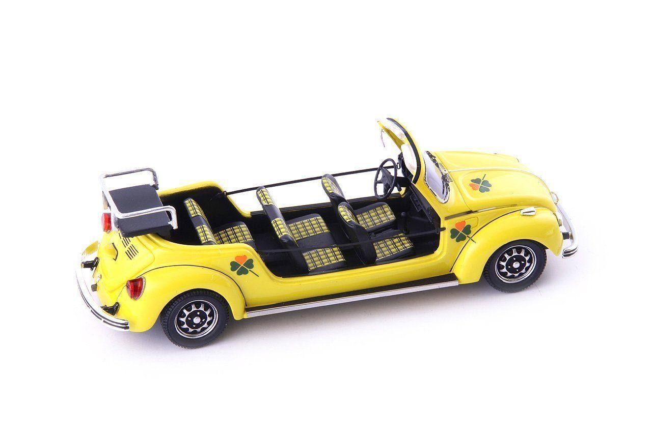 Volkswagen Modellini d'auto: VW MAXIKÄFER CABRIO 1973 GELB, 1:43 CULT – Nuovo e nell'imballaggio originale da Suhr venduto da Moebelsiralfred 1
