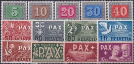1945-1964, Sammlung ungebraucht, postfrisch und gestempelt.