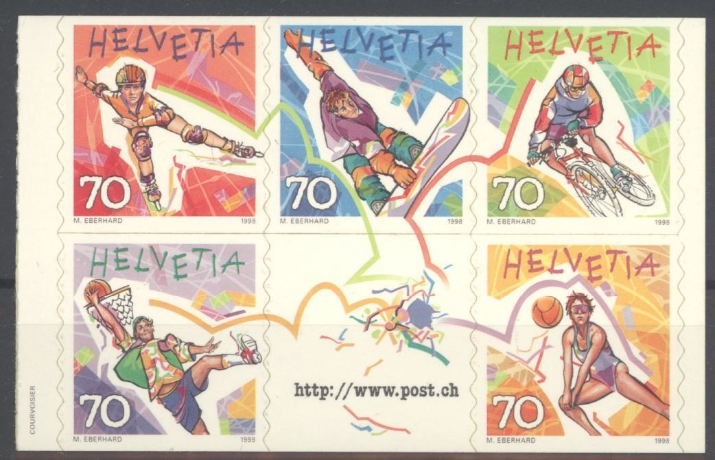 Tutti i francobolli: 1998 Jugend Freizeit Sport, postfrisch** – Usato da Willisau venduto da Vollstempel