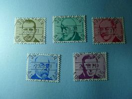1971 Porträtmarken 2 ET Vollstempel 498-502