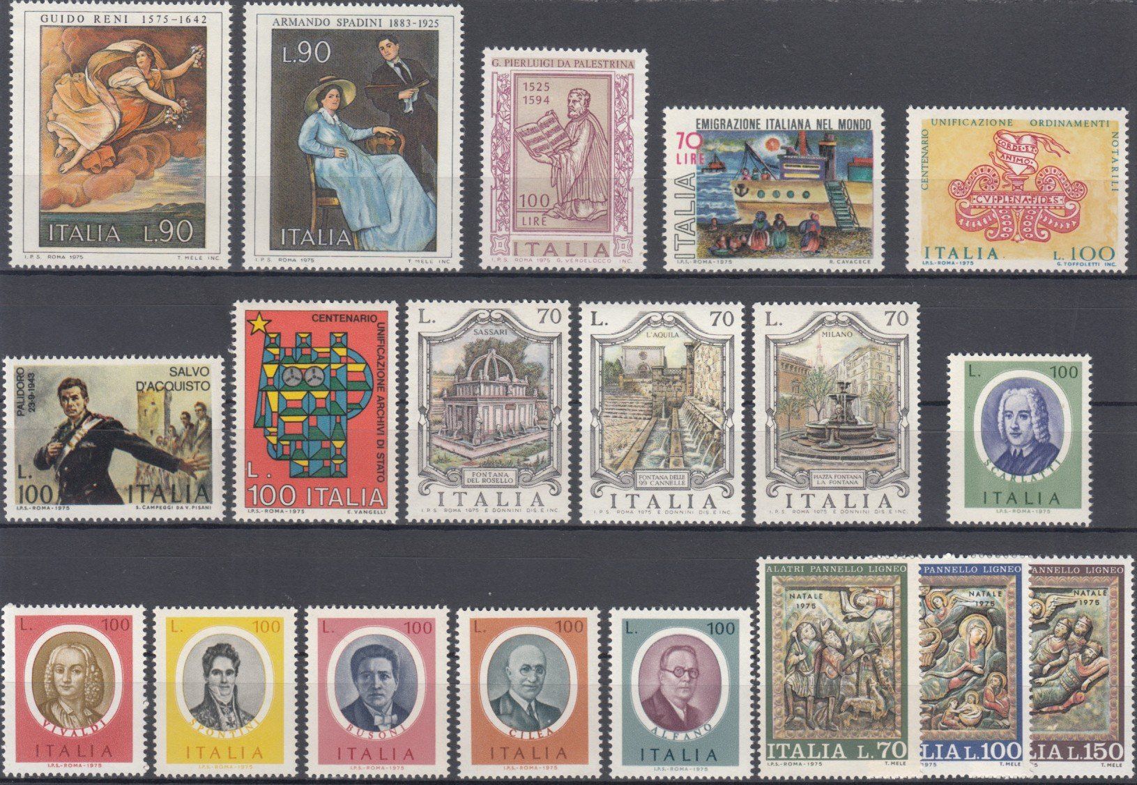 Alle Briefmarken: Italien 1975 postfrisch – Gebraucht aus Bürglen TG von StampGraf 2
