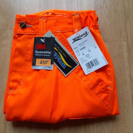 Arbeitshose Wikland Reflex NEU, Gr. 42, orange, kurz, Nr.135