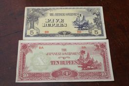 Japon 5 & 10 Rupees