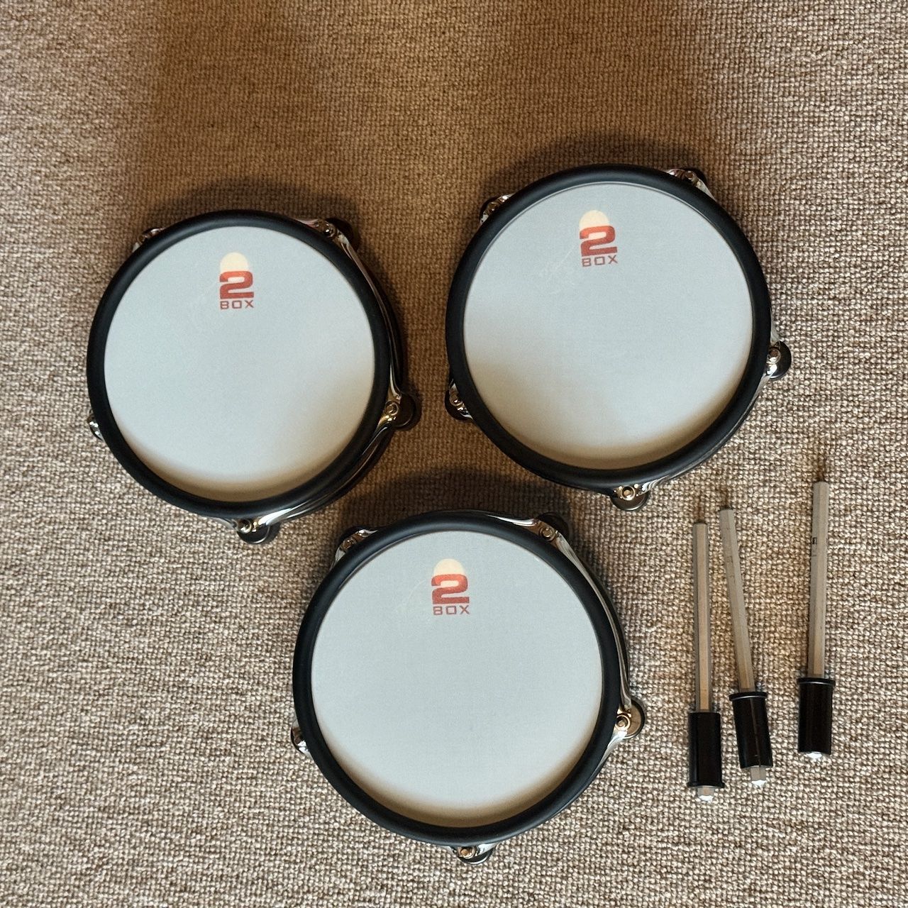 2Box Strumenti musicali: 3 Stk. 2Box Speedlight E-Drum Toms Mesh Head 8 Zoll – Usato da Gossau ZH venduto da reverb 1