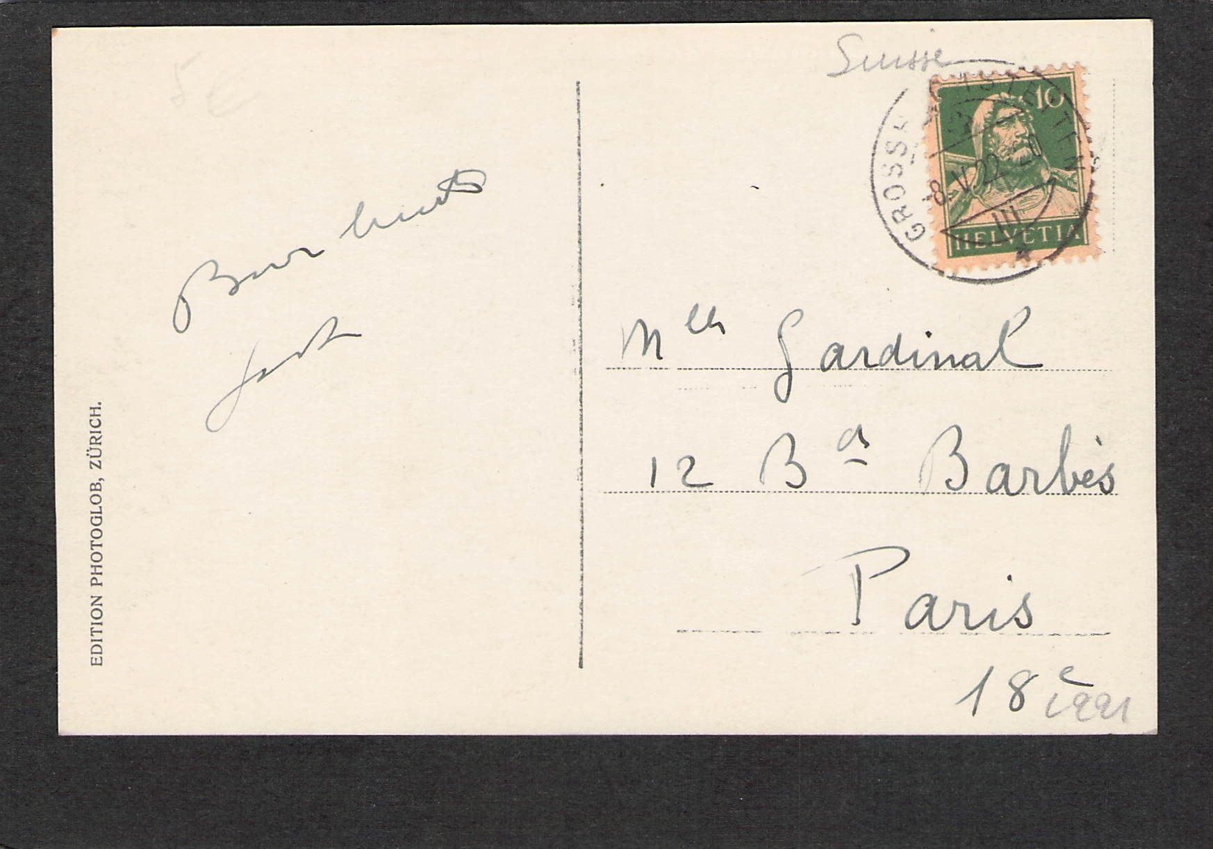 Ansichtskarten: AK/BE Thun und die Alpen , 1922 – Gebraucht aus Reichenburg von Pipo-67 1