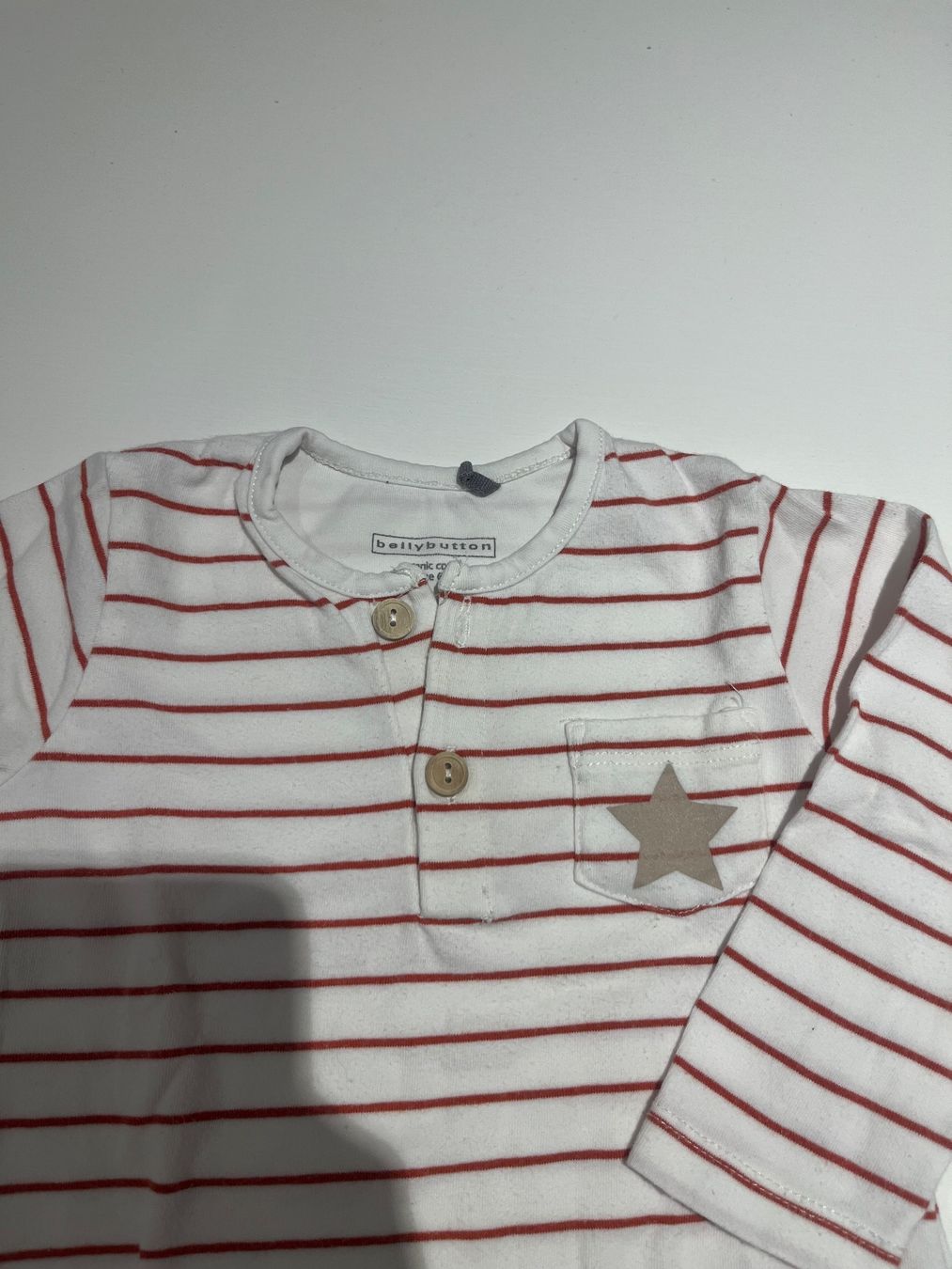 Maglioni & Felpe: Bellybutton, Sweatshirt, Langarmshirt, rot, weiss, Gr. 68 – Usato da Mollis venduto da Miss_Dresses 2