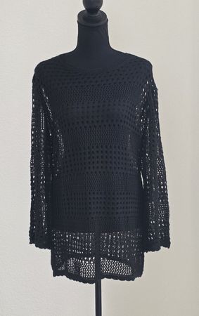 Damen Pullover schwarz grob gestrickt Neu 