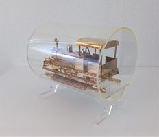 Fairy Queen Lokomotive Museumsmodell, Messing, Plexiglas