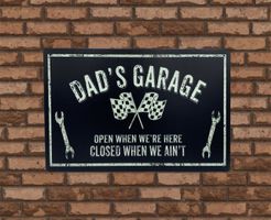 Dad's Garage Schild Blechschild
