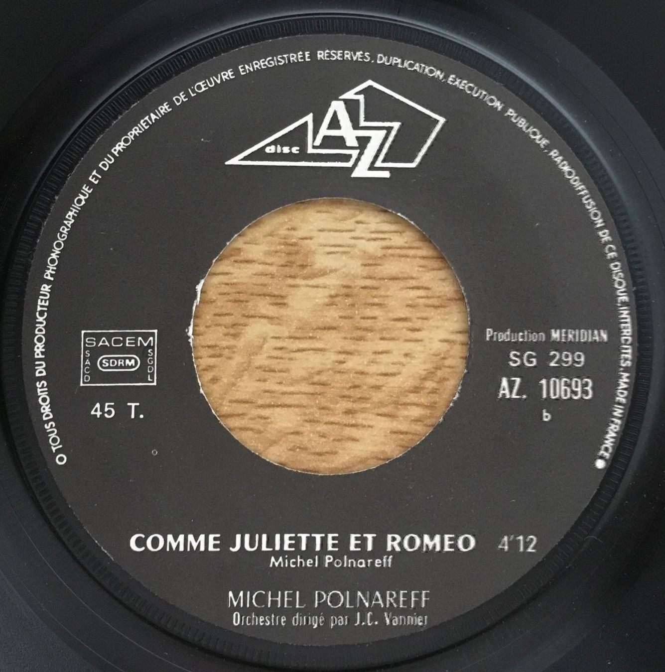 Vinyles: MICHEL POLNAREFF - ALLO GEORGINA – D'occasion à Bussigny par vinyl-pas-cher 3