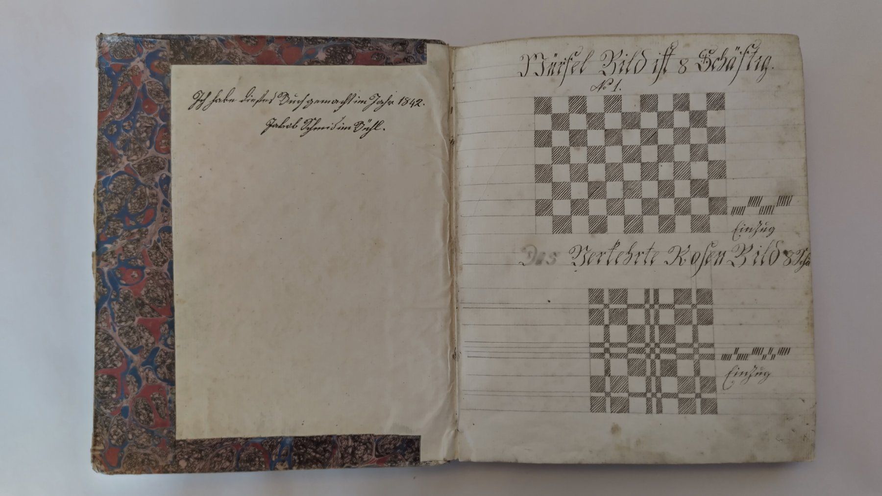 Libri: Buch 1842 mit Handarbeits-Vorlagen / Handgeschrieben – Usato da Bellach venduto da JingleJerry 4