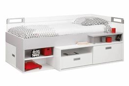 Lit Gautier 90x200 tiroirs et rangements 