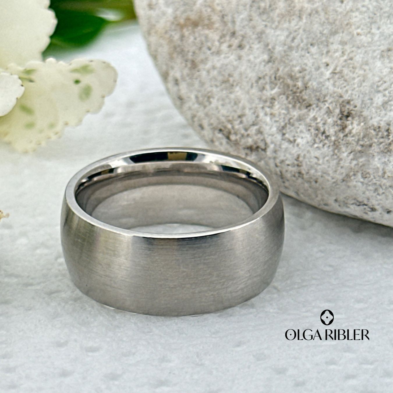 Olga Ribler Anelli: Basic Ring Edelstahl - matt - Grösse 56 – Nuovo (secondo la descrizione) da Luzern venduto da Schmuckoutlet