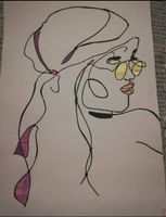 Lady mit Spiegelbrille