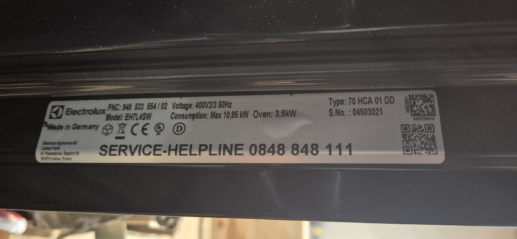 Cucine: Electrolux Herd EH7L4SW & Kochfeld – Usato da Niederbipp venduto da donlitium 6