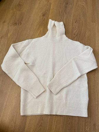 WEISSER WOLLPULLOVER VON UNIQLO, GRÖSSE S