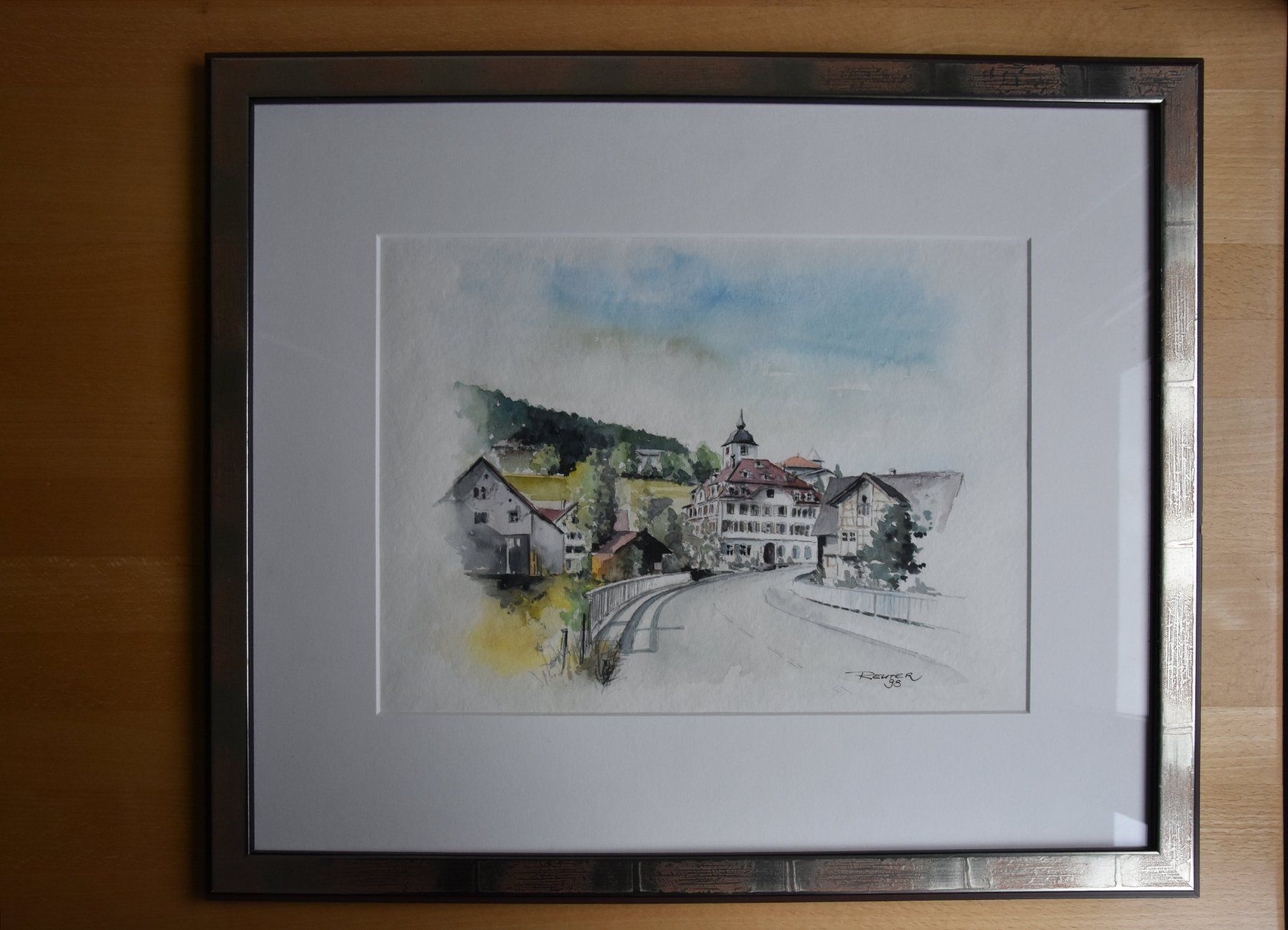 Dipinti: Oberglatt bei Flawil, Original Aquarell – Nuovo (secondo la descrizione) da Wittenbach venduto da Flic46 1