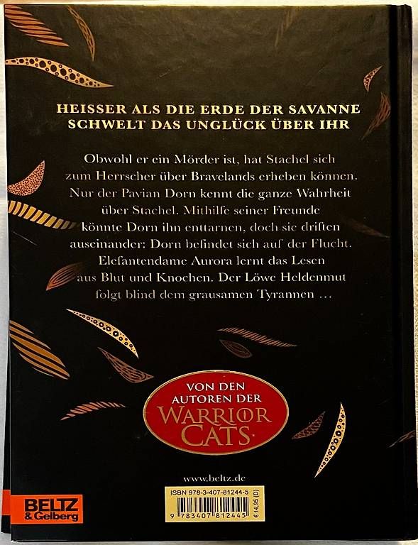 Libri: Bravelands: Zeichen der Gebeine - Erin Hunter – Usato da Bettwiesen venduto da Waser_Solutions 1