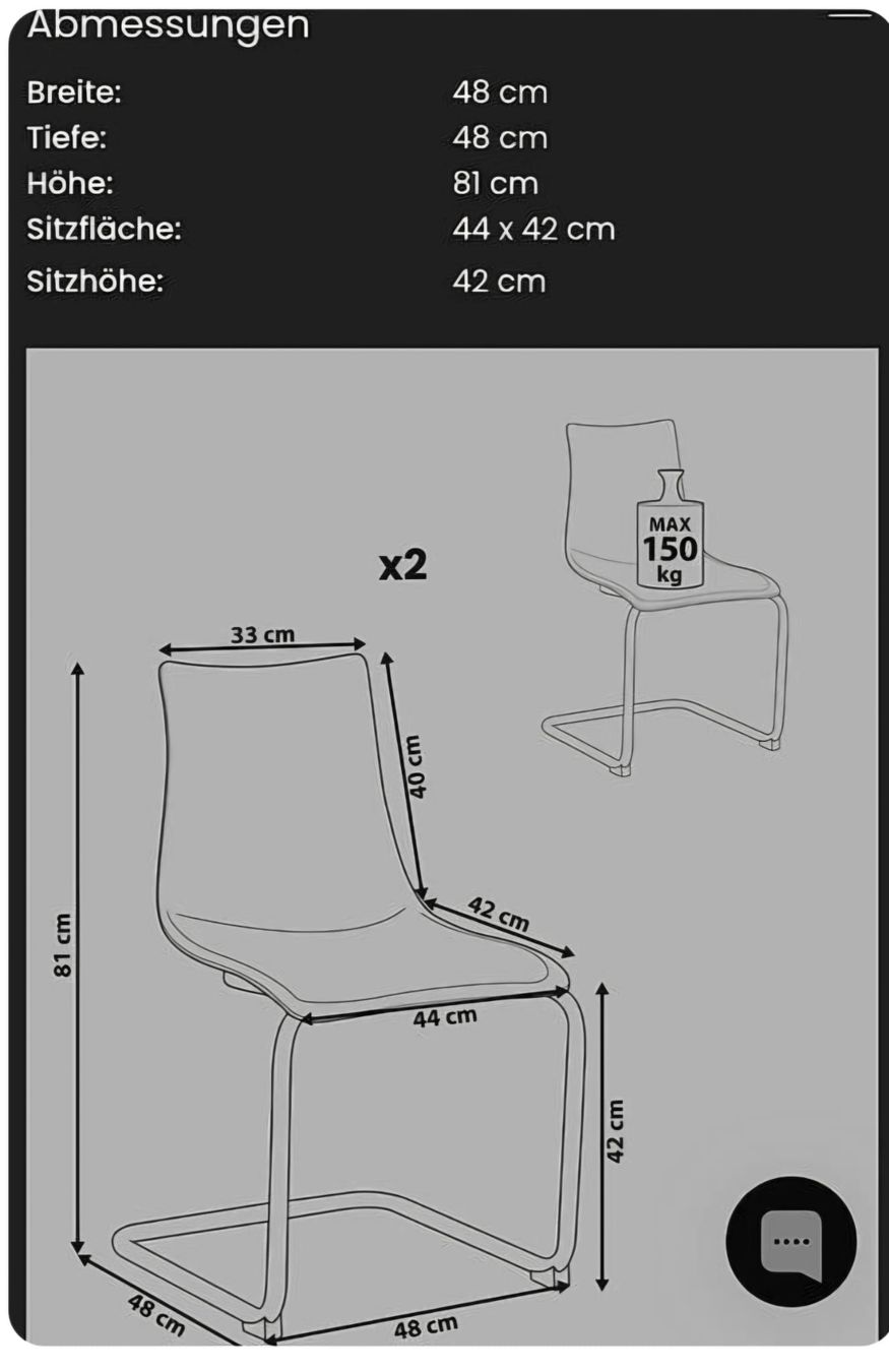 Beliani Sedie: Esszimmer Stühle Beige Transparent – Usato da Seewen SZ venduto da vinci-oregon 2