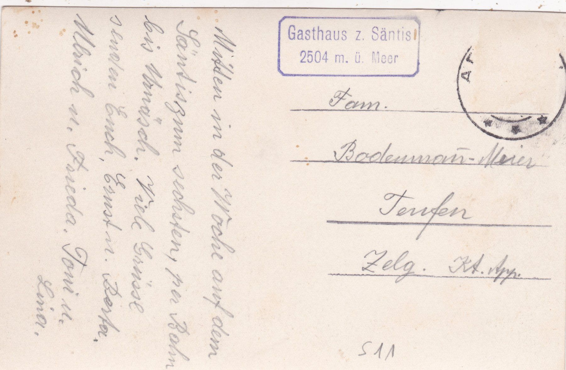 Cartoline postali: Säntis Schafe   Marke entfernt – Difettoso da Herisau venduto da Lisegrat2008 1