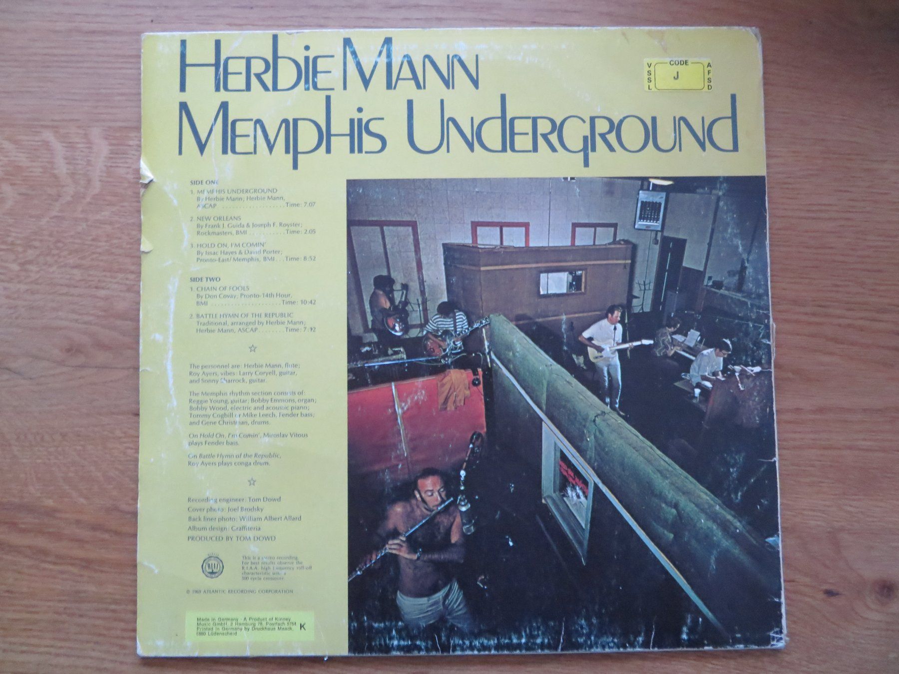 Dischi in vinile: HERBIE MANN MEMPHIS UNDERGROUND – Usato da Zürich venduto da max_cp5f 1