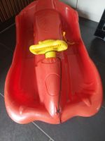 Schlitten rot mit Lenkrad gebraucht