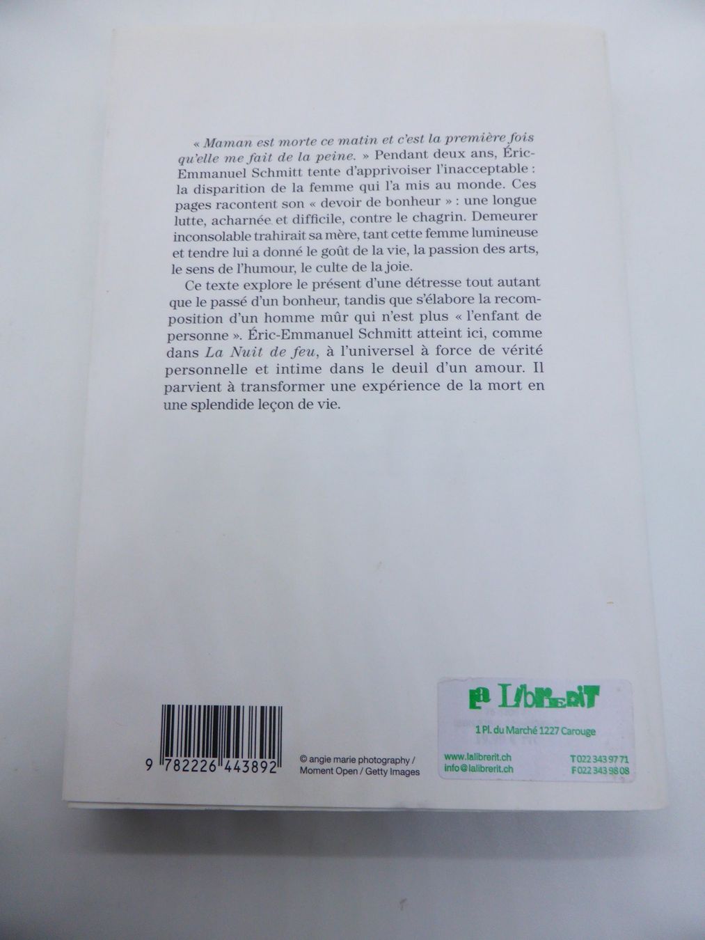 Livres: Eric-Emmanuel Schmitt - Journal d'un amour perdu - 2019 – D'occasion à Porrentruy par Kim017 4