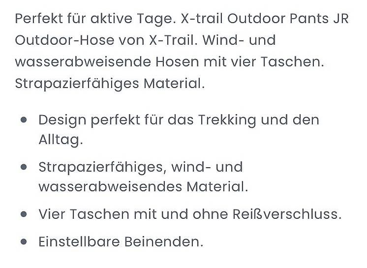 Pantaloni: Funktionshose Grösse 170 – Usato da Langnau i. E. venduto da pia_5nlf 3