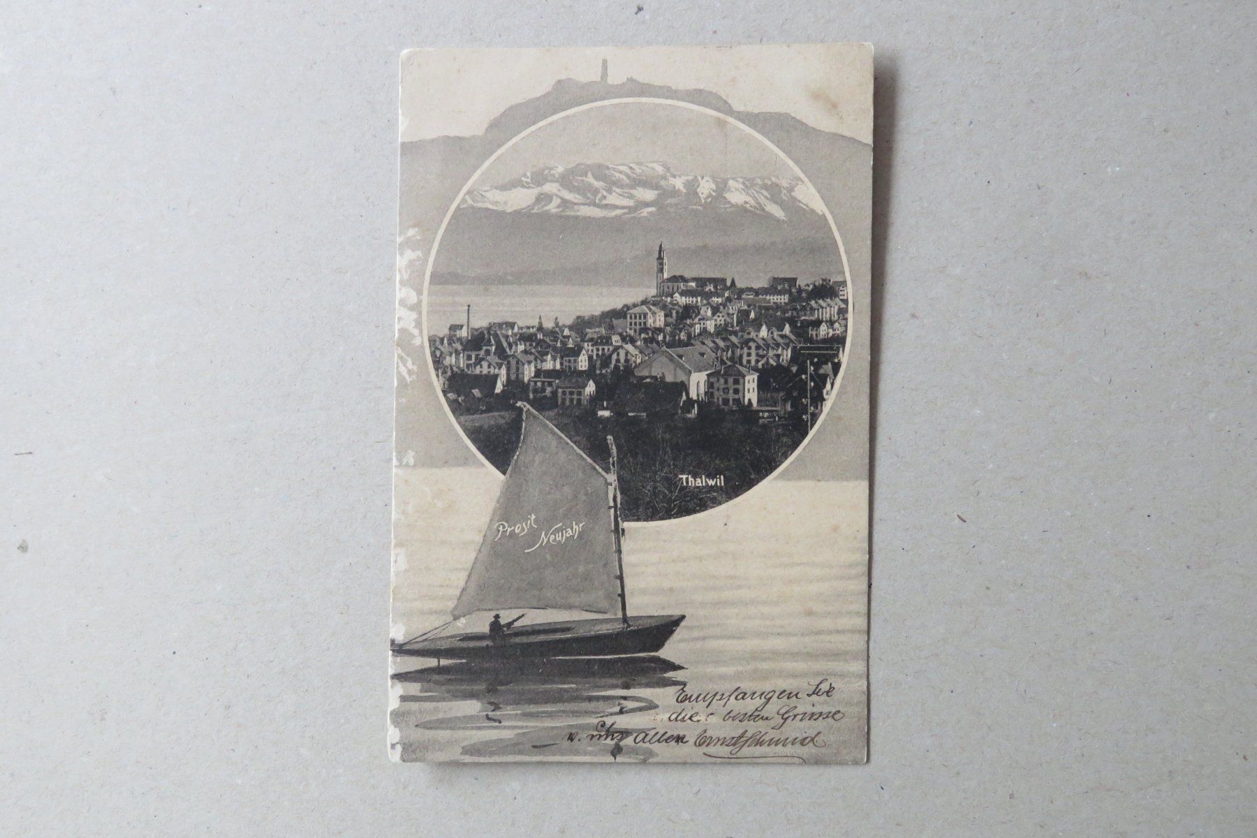 Cartoline postali: Thalwil 1916 – Usato da Kreuzlingen venduto da Koi4