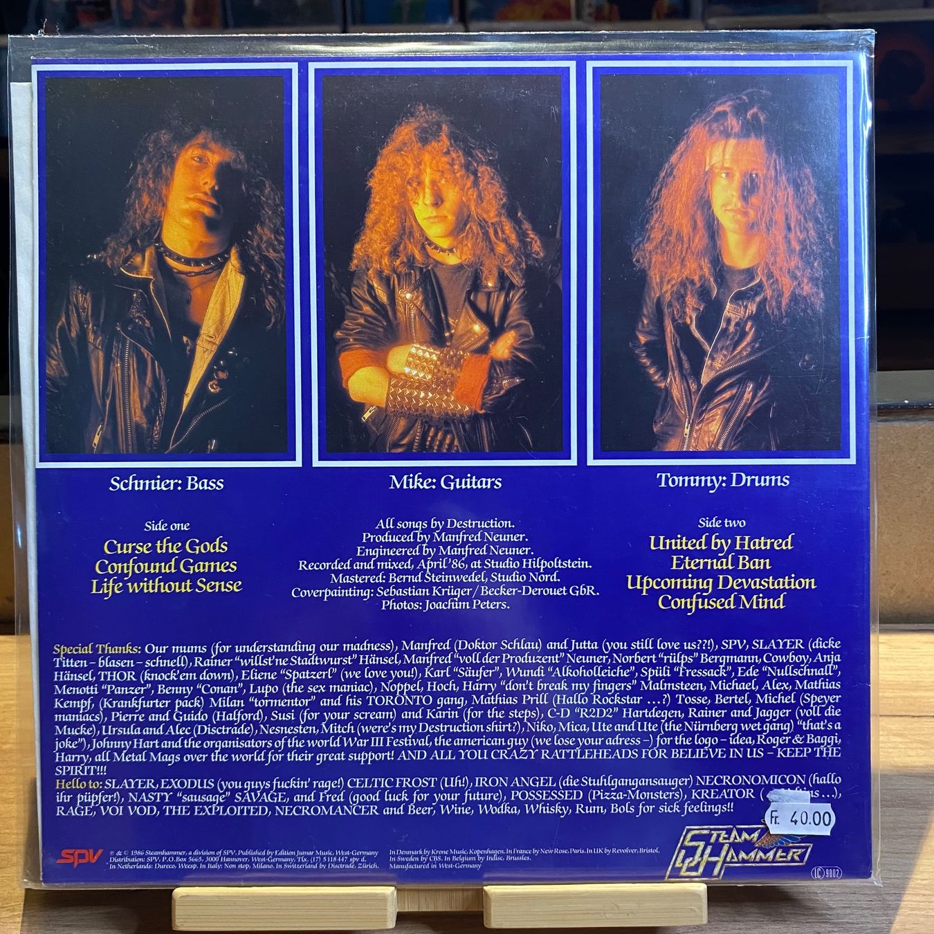 Dischi in vinile: DESTRUCTION – ETERNAL DEVASTATION..OG EU 1986 EX/EX – Usato da Gals venduto da Diskopatshop 1