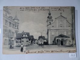 AK Strasse in Küsnacht Schwyz Karte verschickt 1905