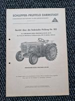 Original Prüfbericht Traktor Hürlimann D70SSP