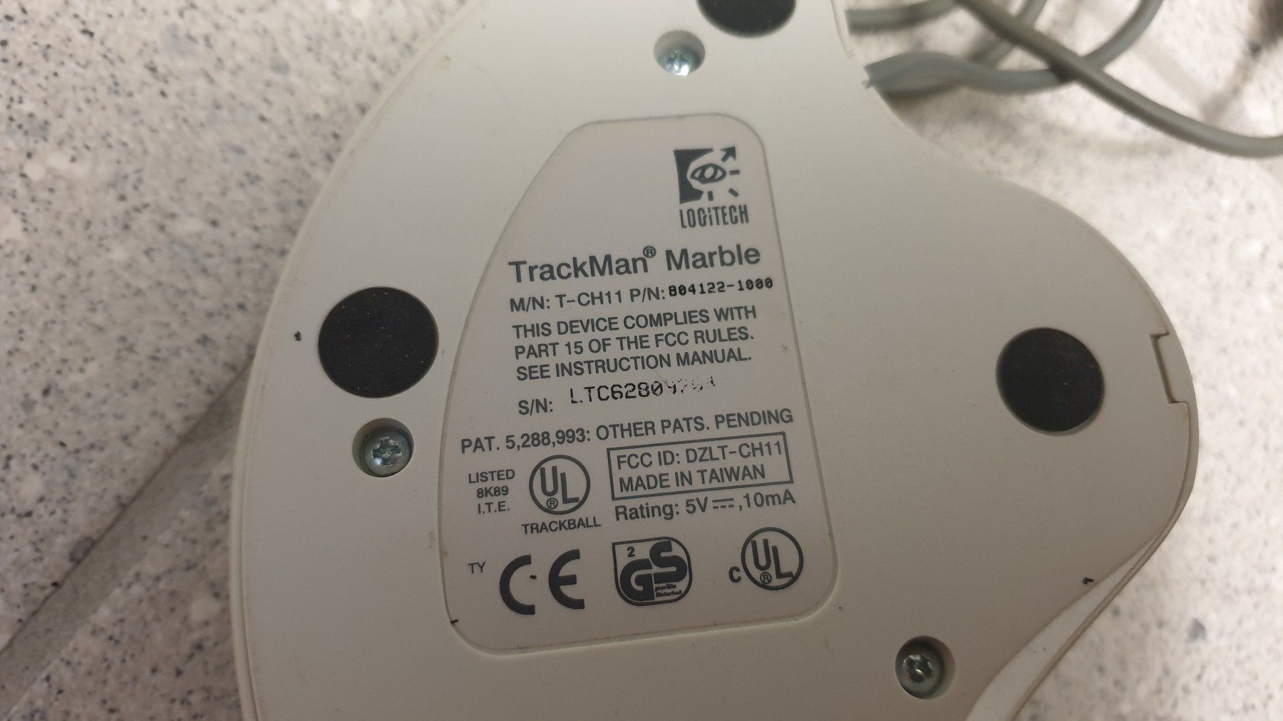Logitech Mouse: Logitech Trackman Marble – Usato da Stäfa venduto da Supertramp73 3