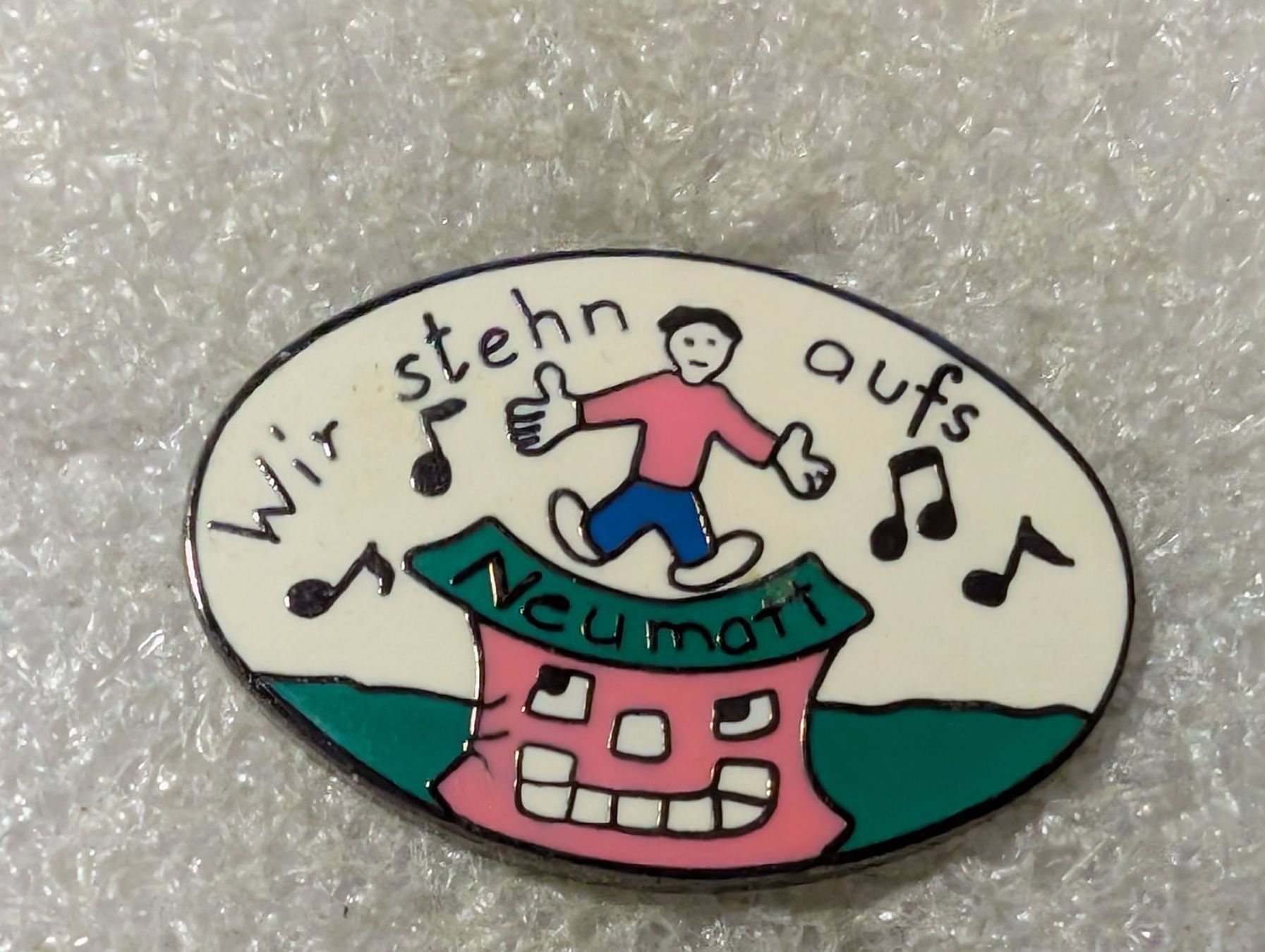 Placchette & Badge: Ansteckpin 122: Wir stehen aufs Neumatt – Usato da Oppligen venduto da Pin-Fall-Shop