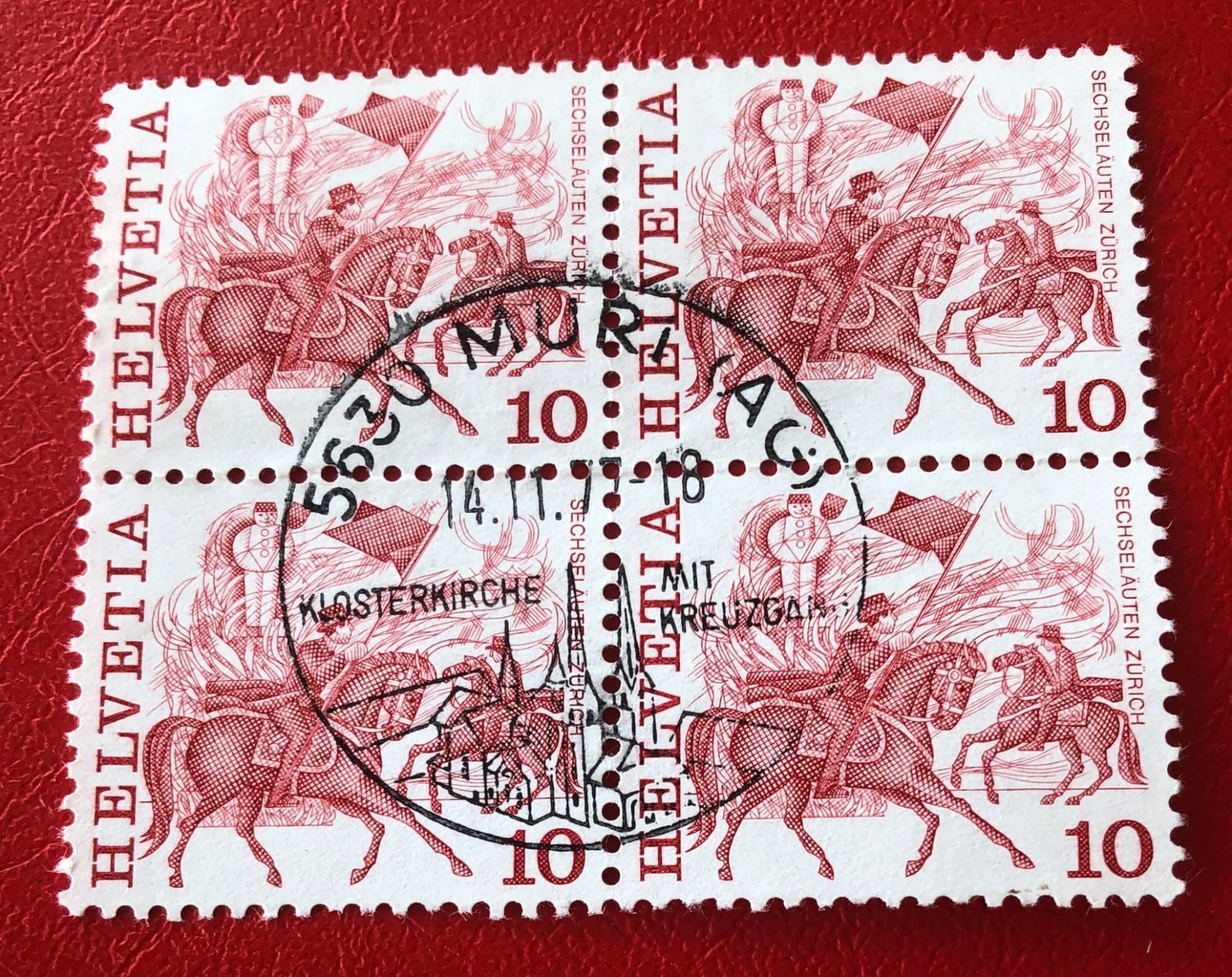 Tutti i francobolli: 4 er Block Nr.595 mit Stempel – Usato da Aarau venduto da Billa007