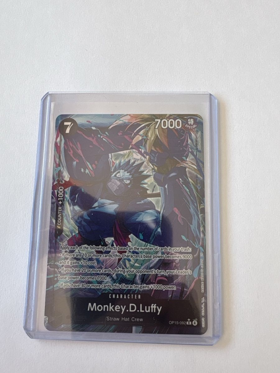 Bandai Carte collezionabili: One Piece TCG - Luffy OP15-092 EN – Nuovo (secondo la descrizione) da Birsfelden venduto da alex4127