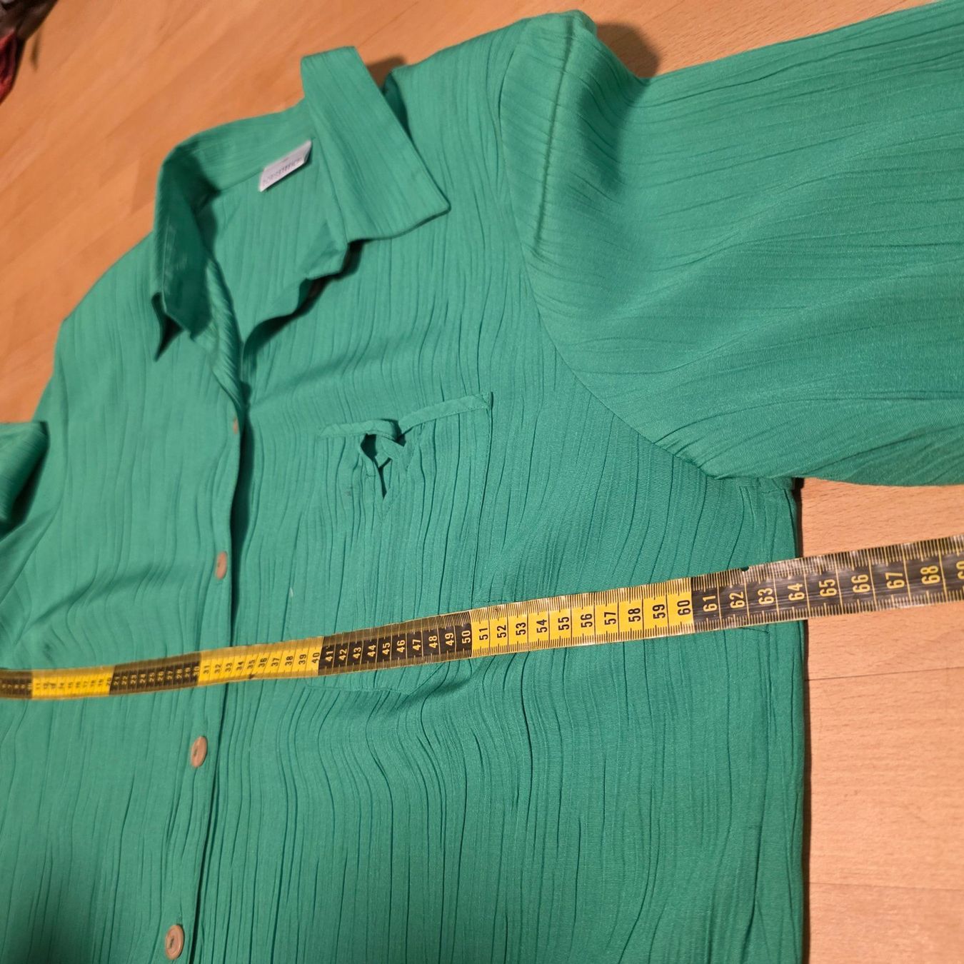 Camicette: Vintage Viskosebluse Grün Gr. 46 – Usato da Wald ZH venduto da CapLux 8