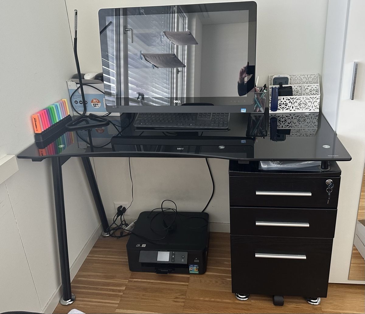 Scrivanie: Bürotisch in Schwarz  – Usato da Bern venduto da Shininglove