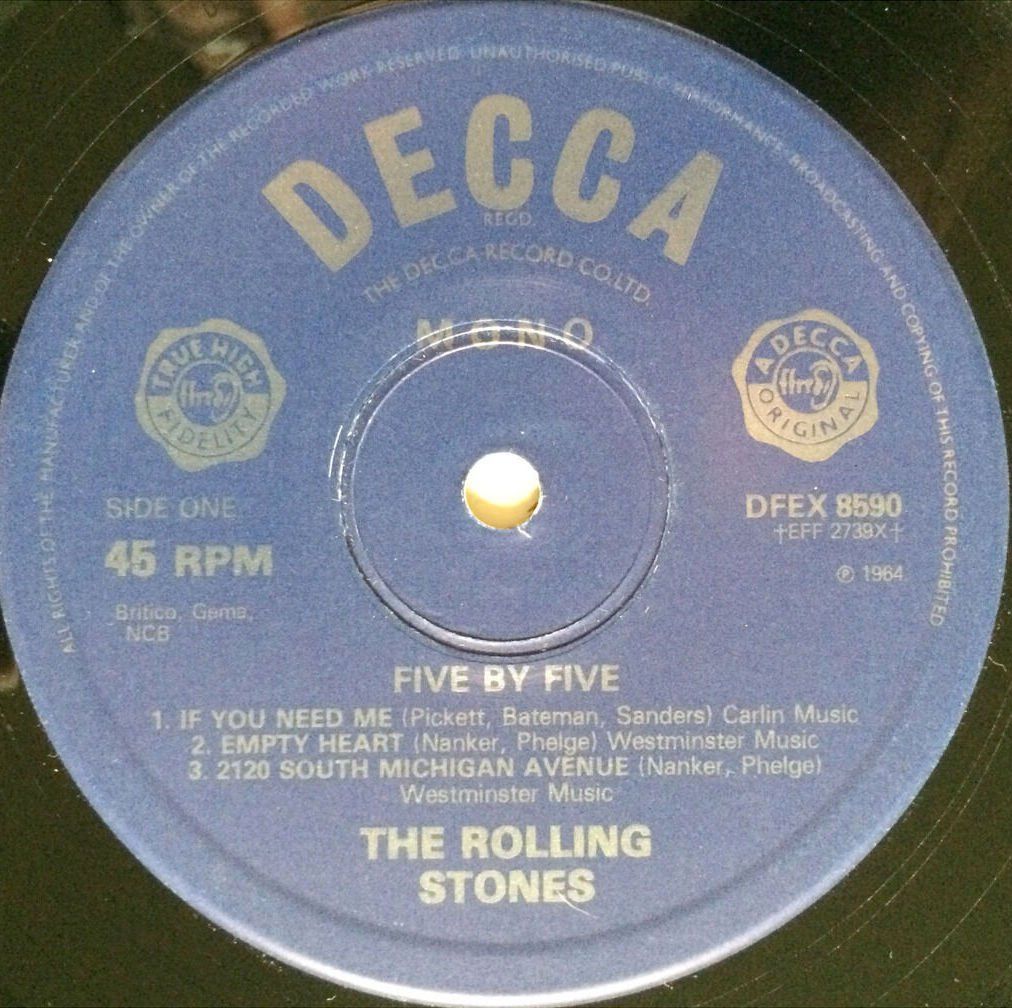 Schallplatten: ROLLING STONES - FIVE BY FIVE – Gebraucht aus Bottens von hotter-than-hell 2