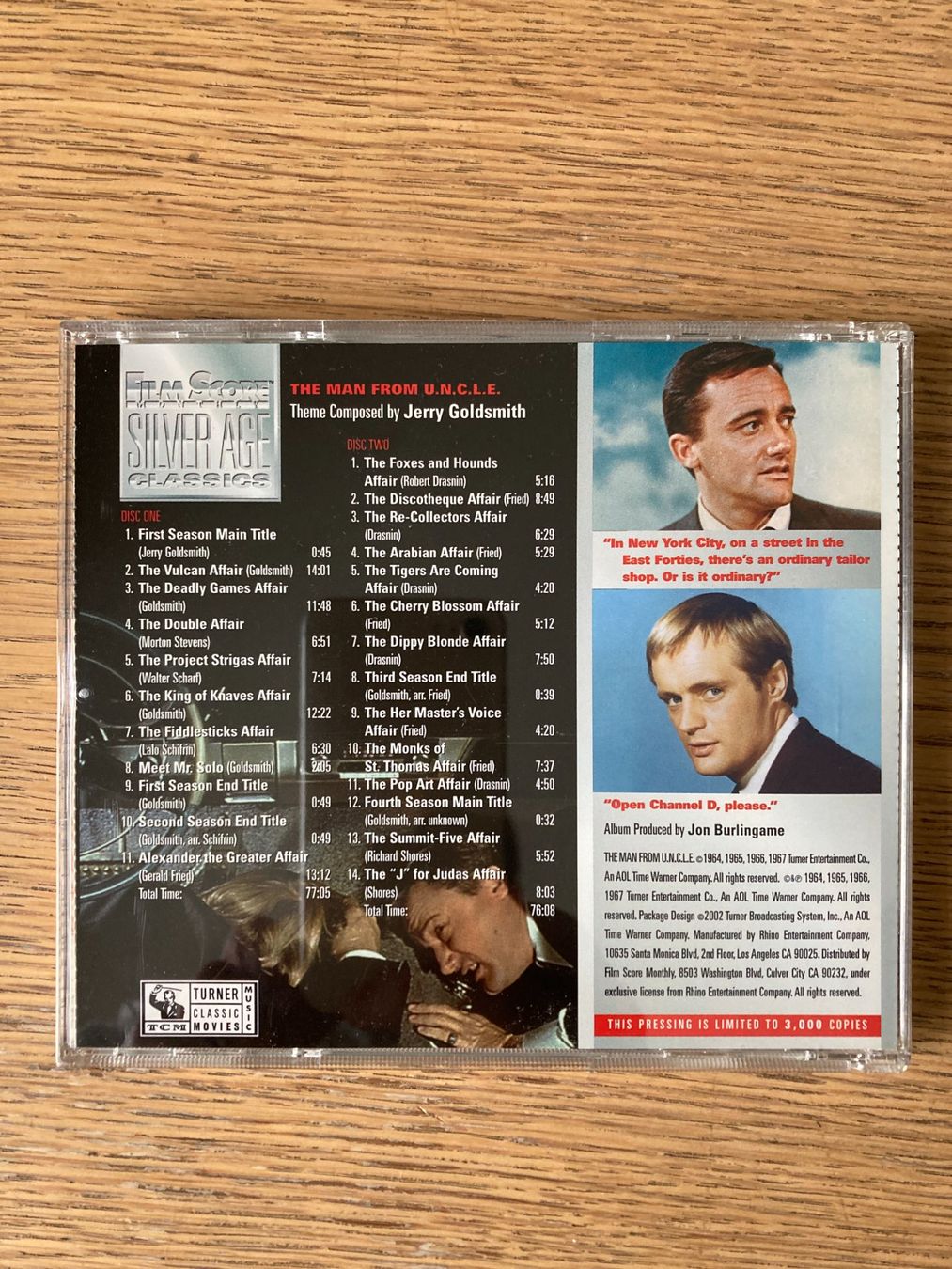CD: CD THE MAN FORM U.N.C.L.E DE JERRY GOLDSMITH RARE – Usato da Geneve venduto da tigre69 1