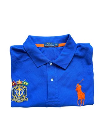 Polo Ralph Lauren chemise bleu 4XL homme 100% coton