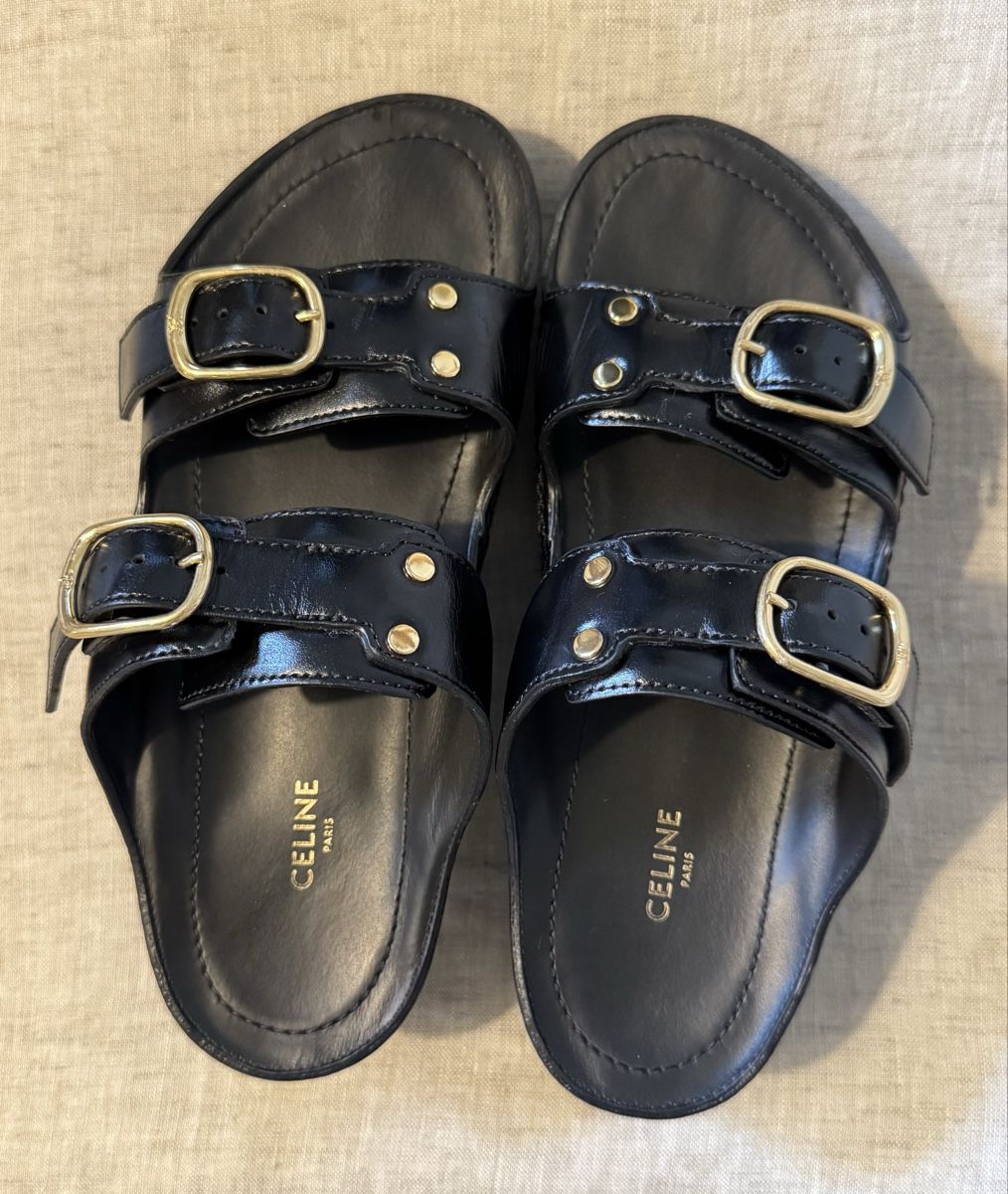Celine Scarpe da donna: CELINE POLLY MULE COMPENSÉE EN CUIR DE VEAU – Nuovo (secondo la descrizione) da Genève venduto da inf_2ggr