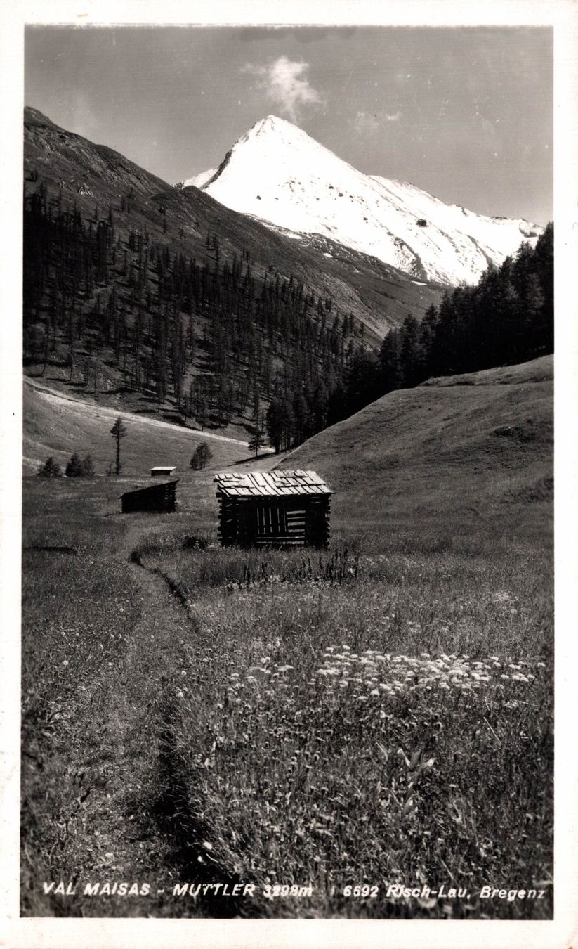 Cartoline postali: Val Maisas - Muttler 3299 m. – Usato da Bronschhofen venduto da Astore