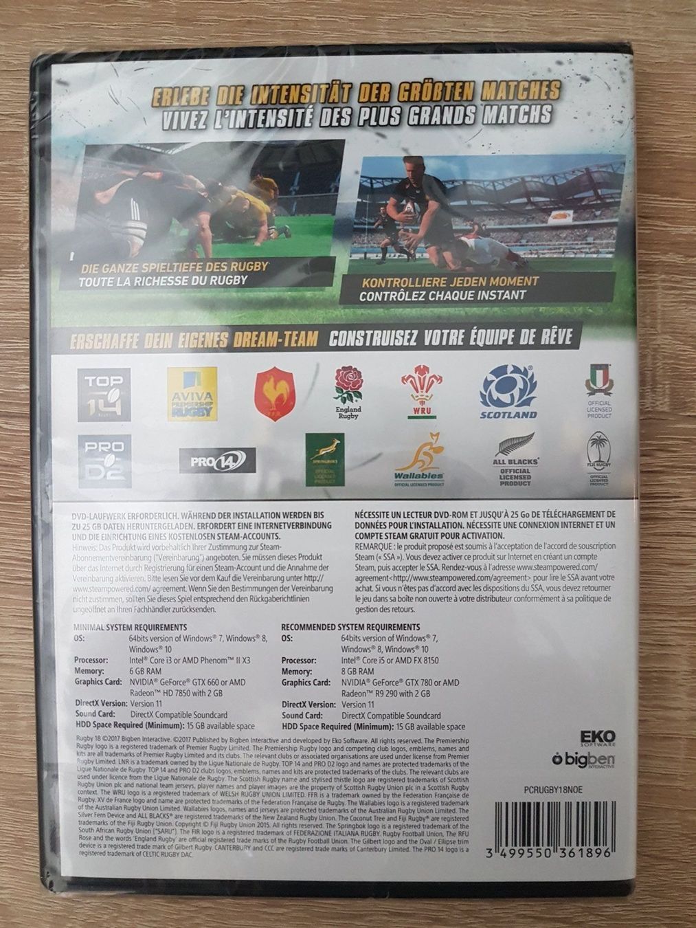 Spiele: Rugby 18 - New - PC – Neu und originalverpackt aus Carouge GE von Franllo 1